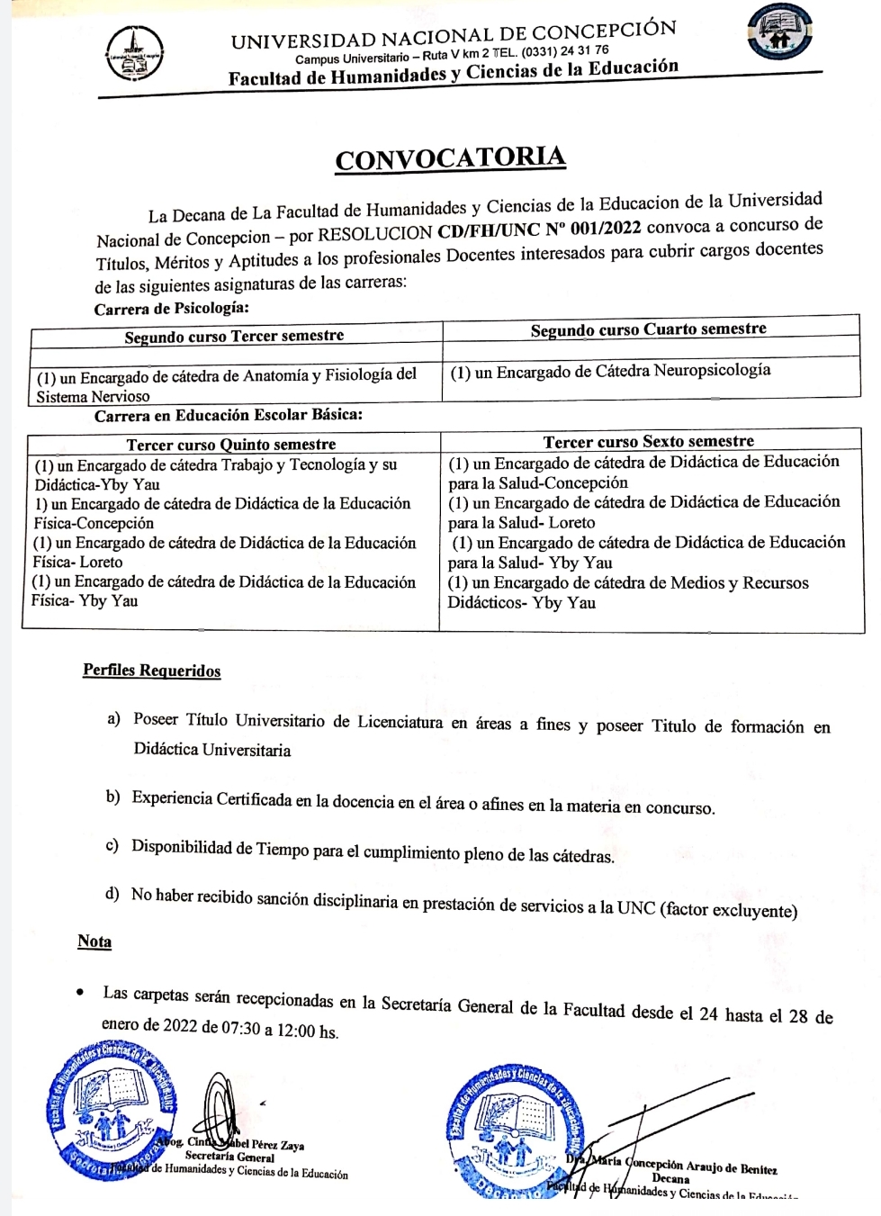 Convocatoria